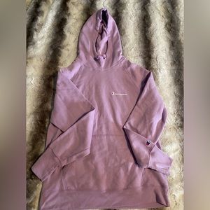 purple champion hoodie